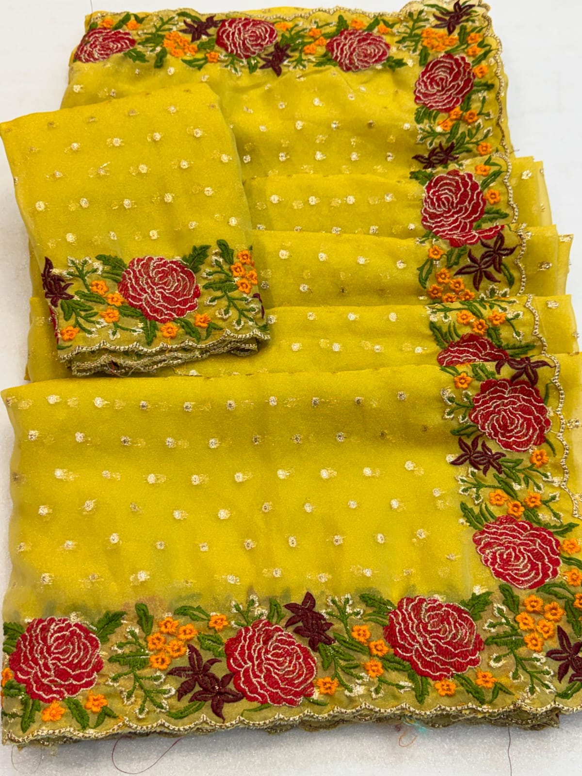 Yellow saree